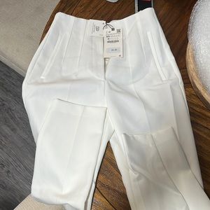 Zara white trousers